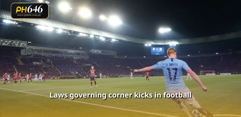 Laws governing corner kicks in football